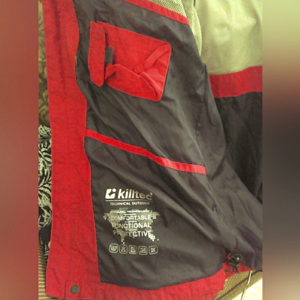 German Killtec Level 2 Red Hoodjacket Weather-Res… - image 7